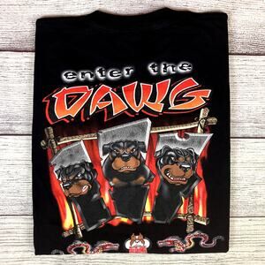 Vintage 1990s Enter The Dawg Double Sided T-shirt